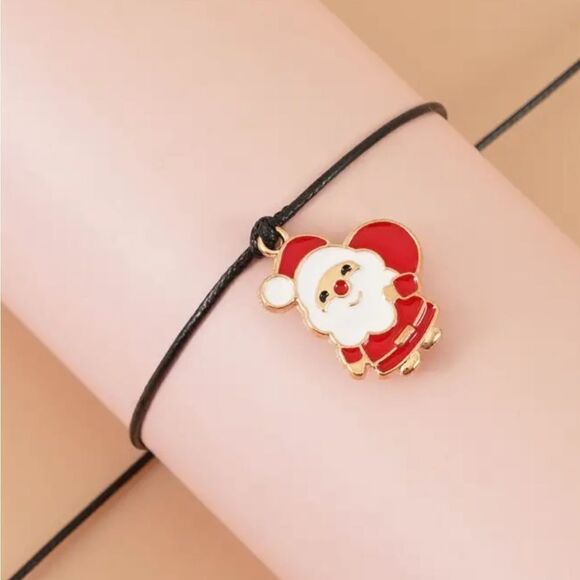 Free With $30 Order - Gifts & Stocking Stuffers Santa Adjustable Twine Bracelet - Picture 6 of 9